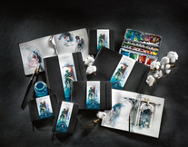 100% Katoen HardCover WaterColour Book 