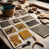 Lino snij materialen