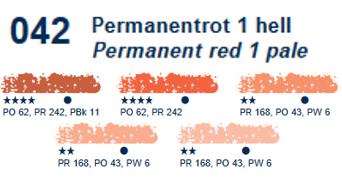 Permanent red 1 pale 042