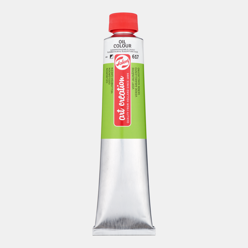 Geelgroen Olieverf 200 ml van Art Creation Kleur 617