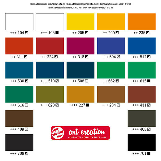 Set Olieverf 24 x 12 ml van Art Creation Set 124