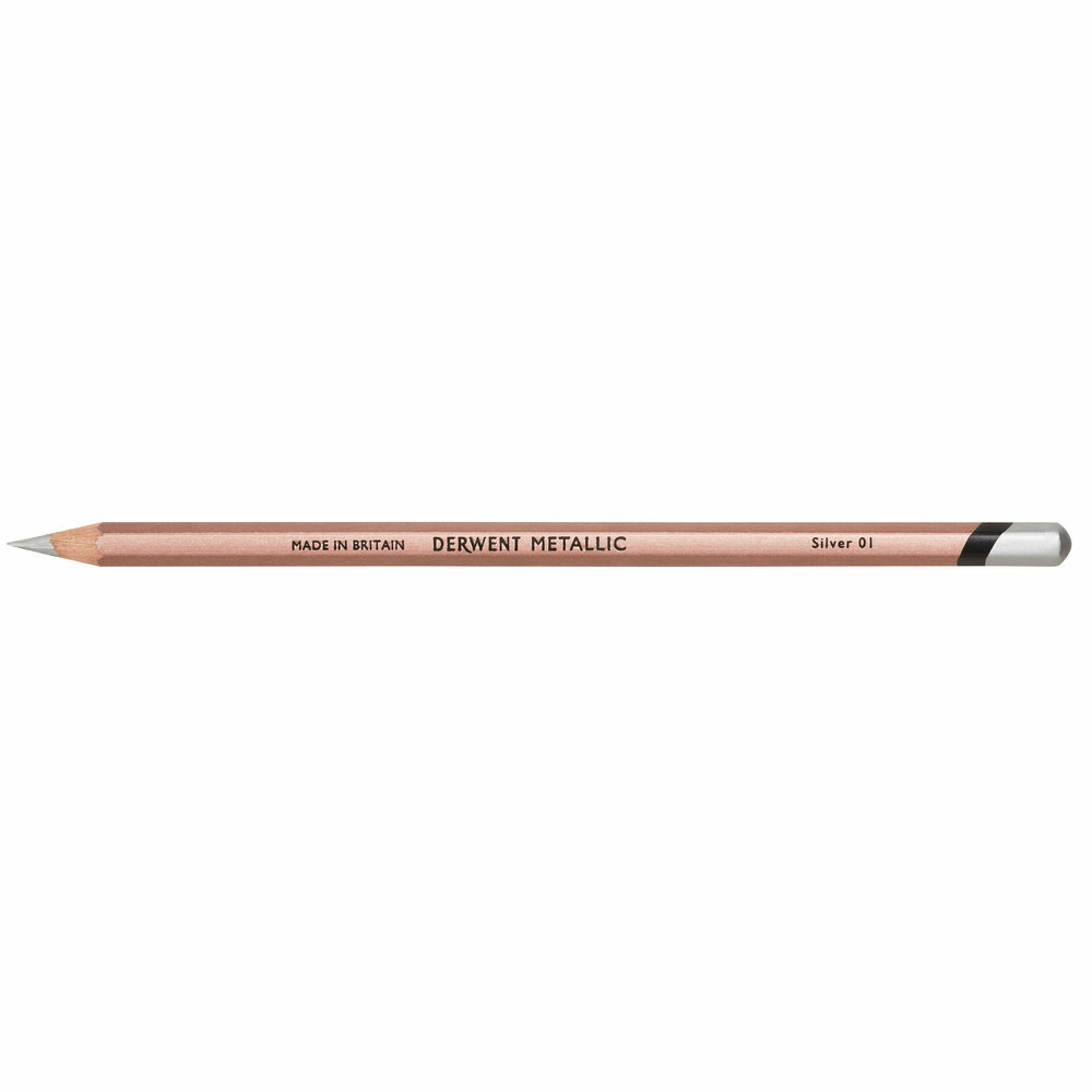Silver Metallic Potlood van Derwent Kleur 001