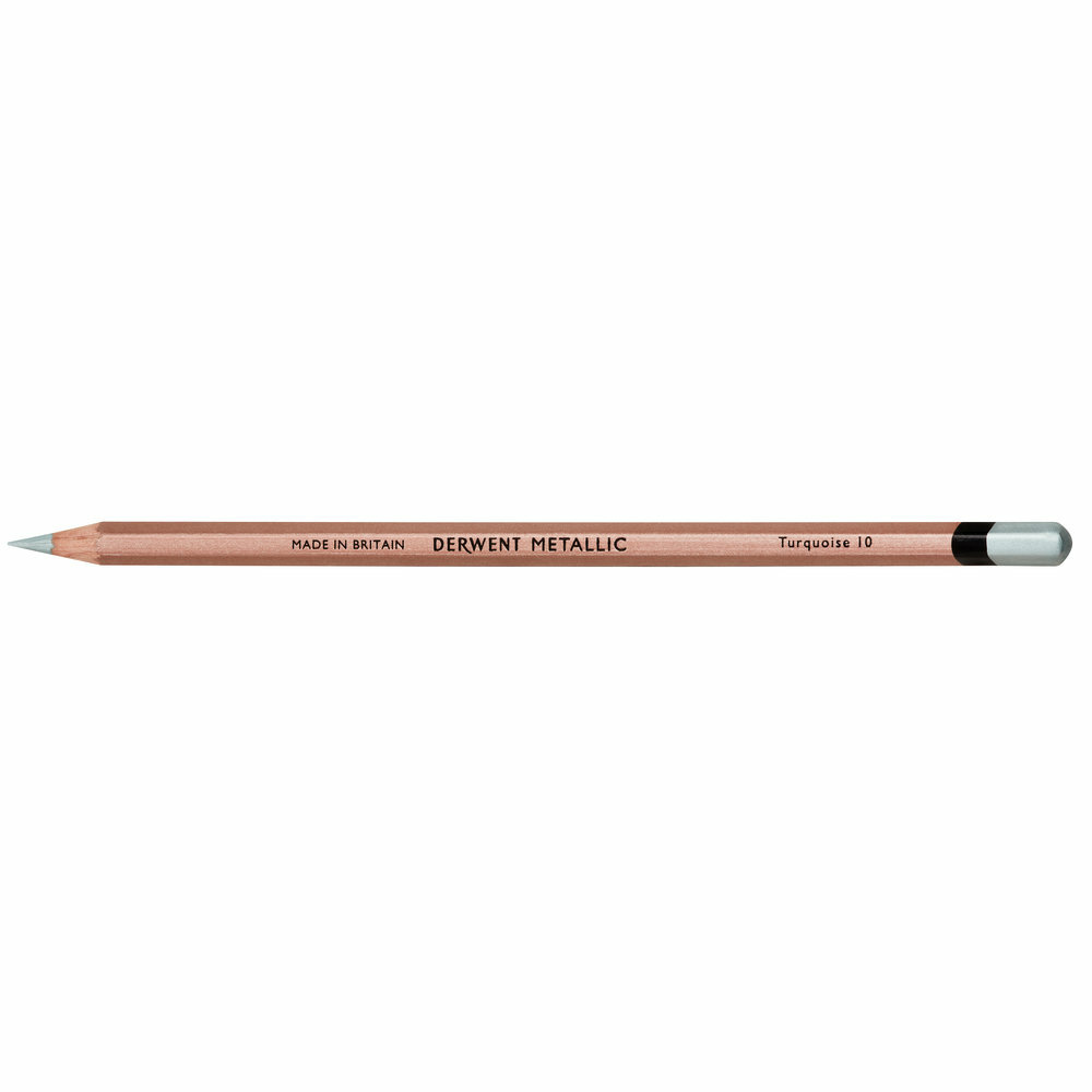 Turquoise Metallic Potlood van Derwent Kleur 010