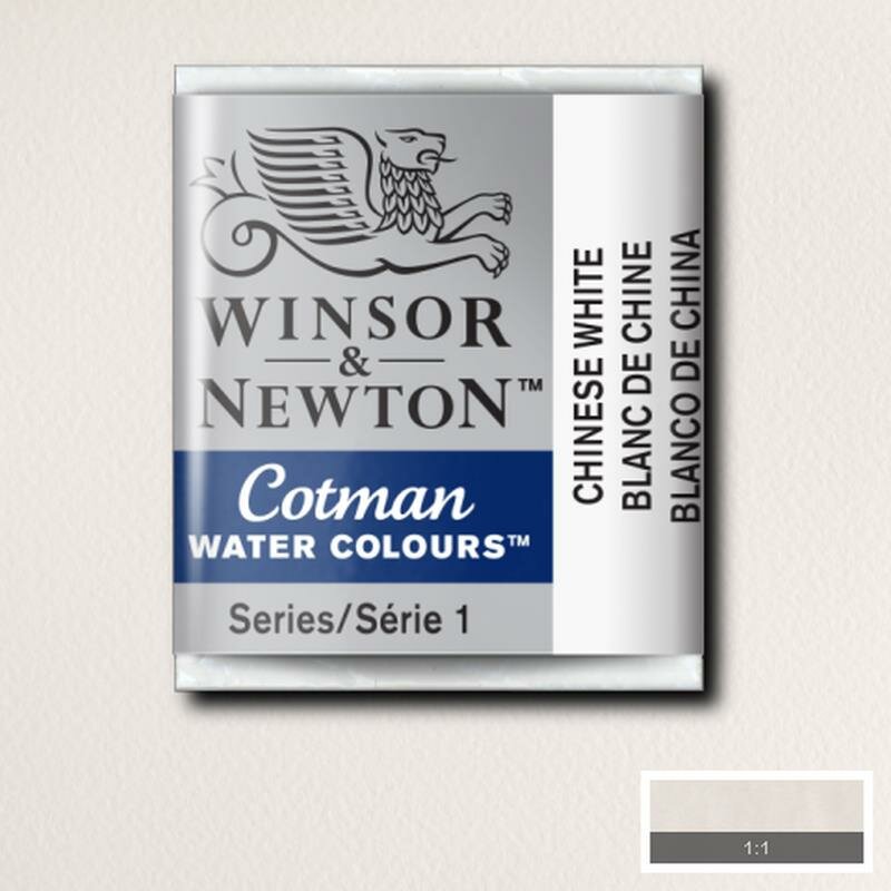 Chinese White half napje van Winsor &amp; Newton Cotman Water Colours Kleur 150