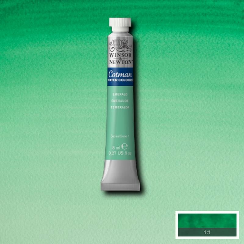 Emerald 8 ML van Winsor &amp; Newton Cotman Water Colours Kleur 235