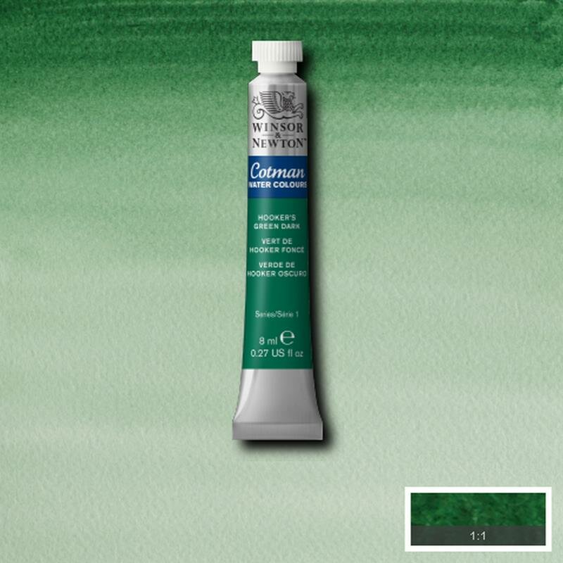 Hooker's Green Dark 8 ML van Winsor &amp; Newton Cotman Water Colours Kleur 312