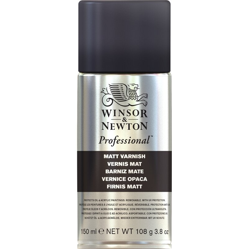 Vernis mat Spuitbus voor olieverf Winsor &amp; Newton (Medium 981) 150 ML