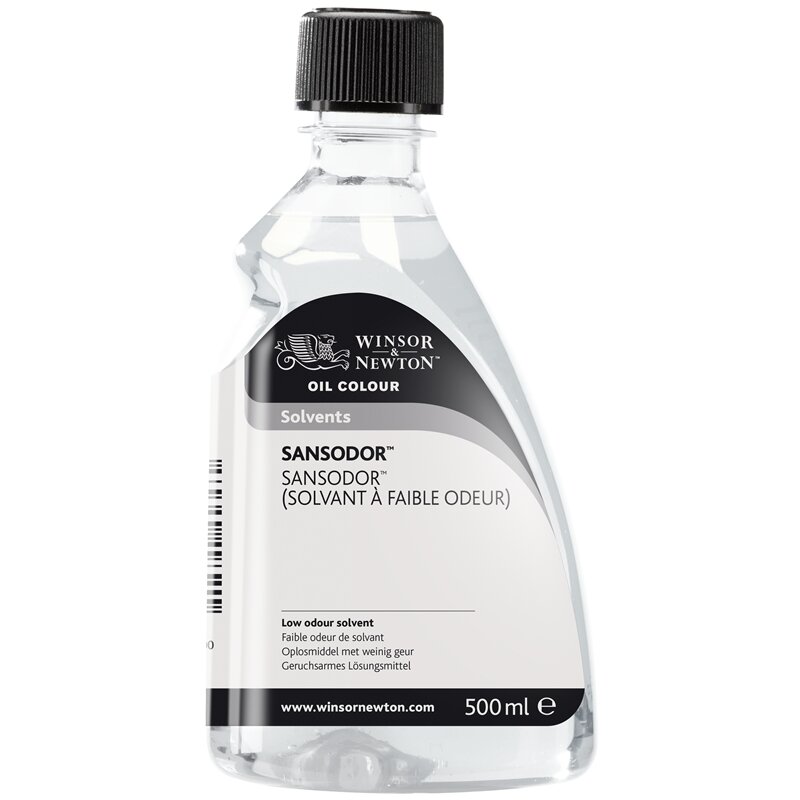 Bijna reukloze terpentine (Sansodor) voor olieverf Winsor &amp; Newton (Medium 757) 500 ML