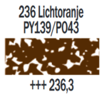 Lichtoranje 3 Rembrandt Softpastel van Royal Talens Kleur 236.3