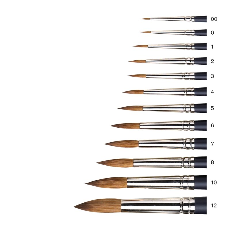 No 8 Rond korte steel Winsor &amp; Newton Professioneel Artists Water Colour Kolinsky Sable Penseel