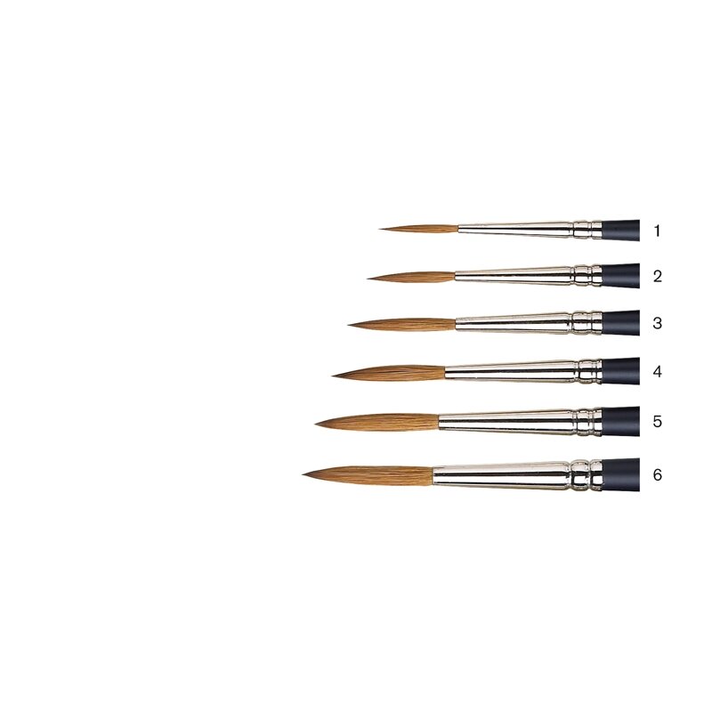 No 4 Sleper korte steel Winsor &amp; Newton Professioneel Artists Water Colour Kolinsky Sable Penseel