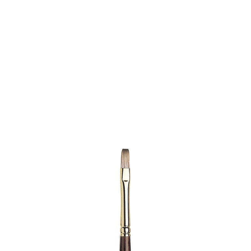 No 2 Plat lange steel Winsor &amp; Newton Monarch Penseel Olie- &amp; Acrylverf