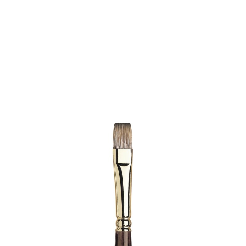 No 8 Plat lange steel Winsor &amp; Newton Monarch Penseel Olie- &amp; Acrylverf