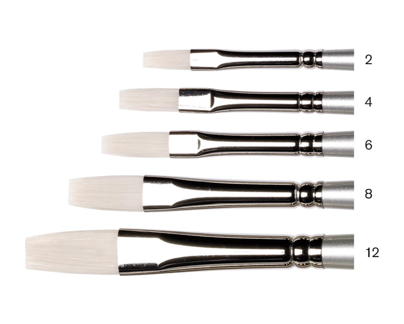 No 8 Plat lange steel Winsor &amp; Newton Artisan Olie- &amp; Acrylverf Penseel