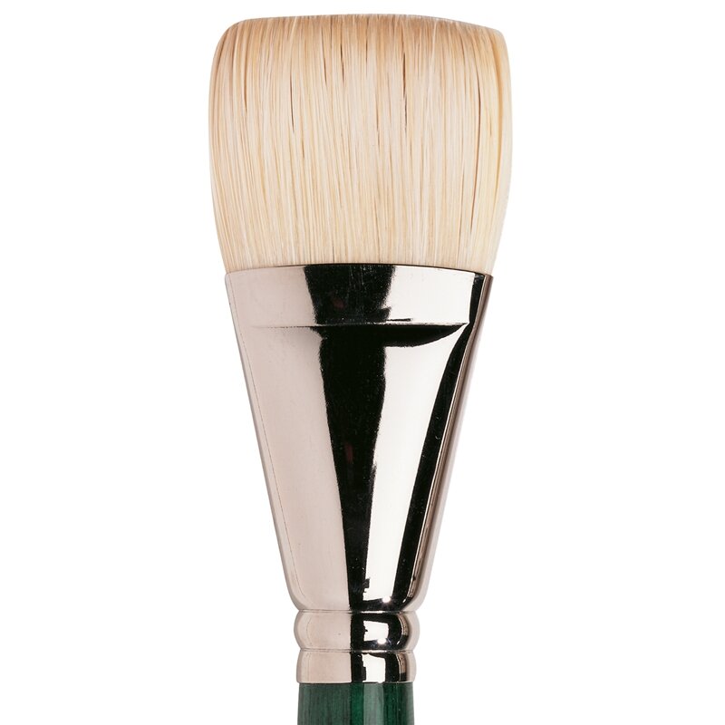 No 20 Plat Kort lange steel Winsor &amp; Newton Winton Olie- &amp; Acrylverf Penseel