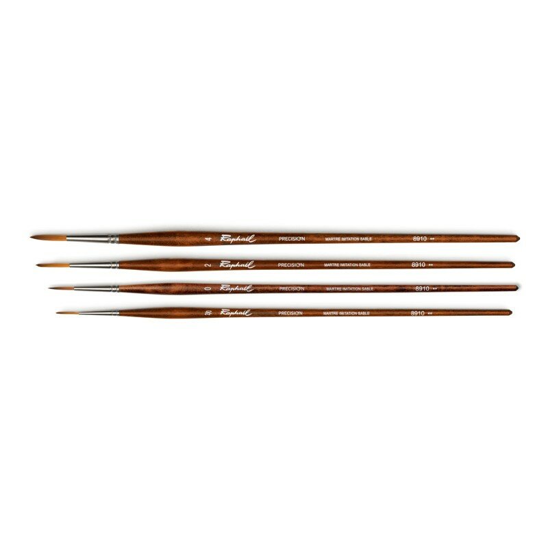 Nr. 0 PRECISION Liner Penseel Rapha&euml;l Olie- &amp; Acrylverf Serie 8910