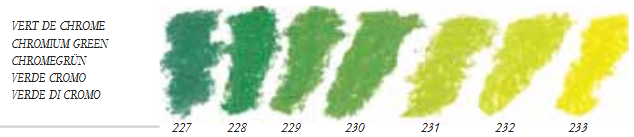 Chromaatgroen Extra soft pastels / Pastel &agrave; l'ecu Sennelier Kleur 227