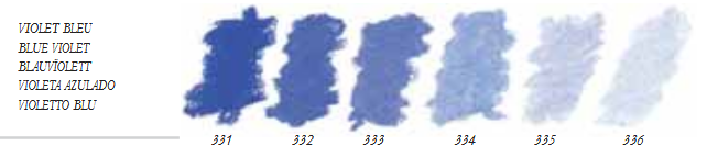 Blauwviolet Extra soft pastels / Pastel &agrave; l'ecu Sennelier Kleur 334