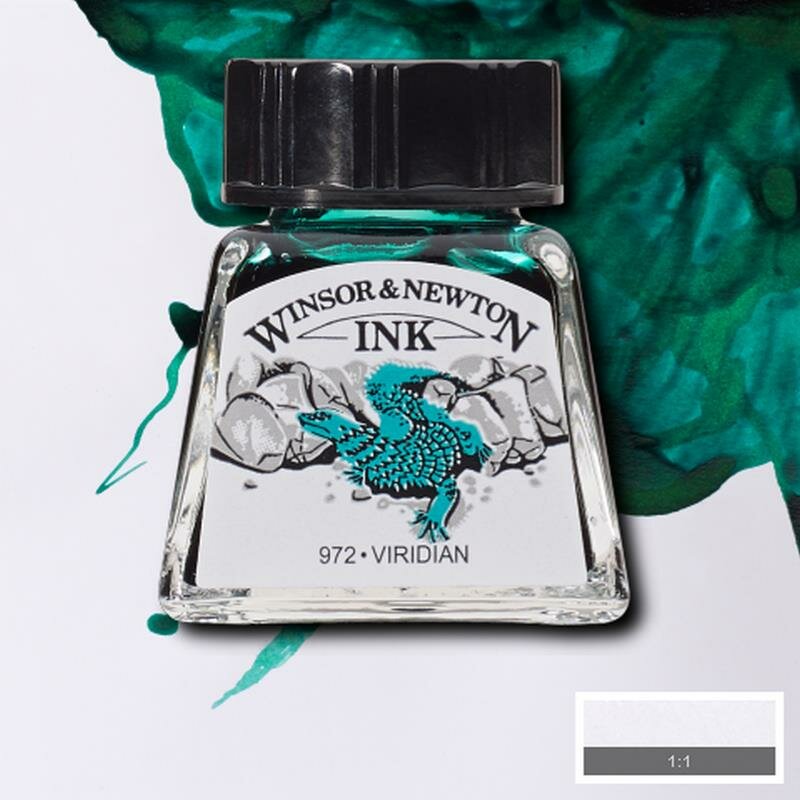 Viridian Drawing Ink van Winsor &amp; Newton 14 ML Kleur 692