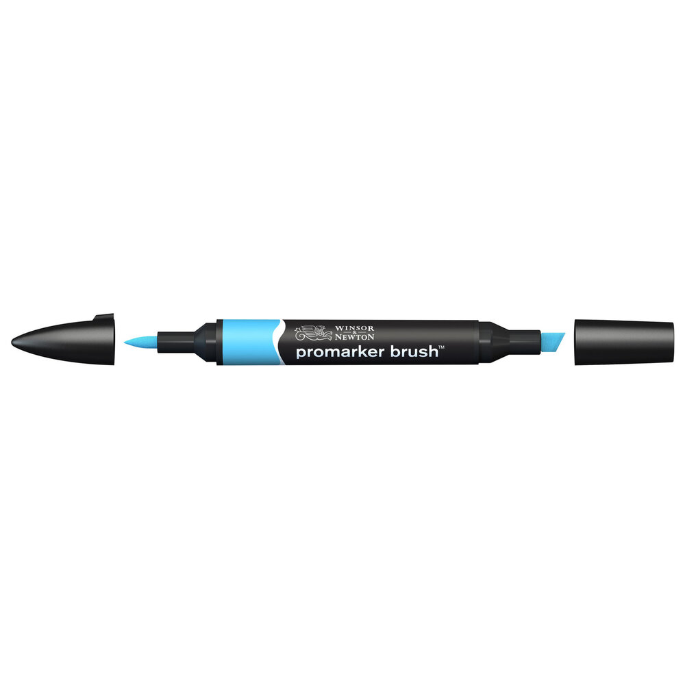 Sky Blue Winsor &amp; Newton Promarker Brush Kleur B137