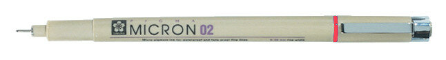 Sakura Pigma Micron 02 0,3 mm Rood