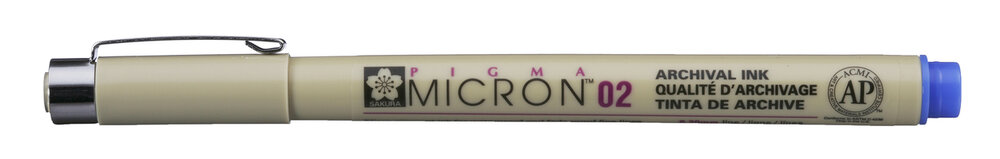 Sakura Pigma Micron 02 0,3 mm Blauw