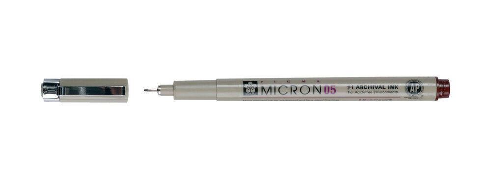 Sakura Pigma Micron 05 0,45 mm Bordeauxrood
