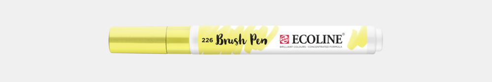 Pastelgeel Ecoline Brushpen van Talens Kleur 226
