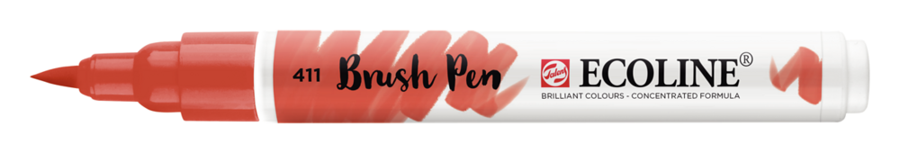 Sienna Gebrand Ecoline Brushpen van Talens Kleur 411