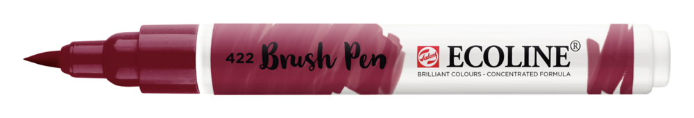 Roodbruin Ecoline Brushpen van Talens Kleur 422