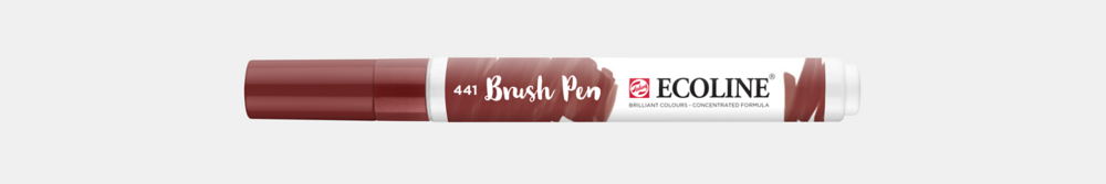 Mahonie Ecoline Brushpen van Talens Kleur 441