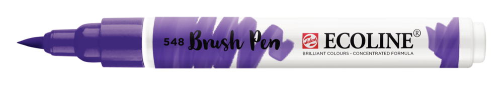 Blauwviolet Ecoline Brushpen van Talens Kleur 548