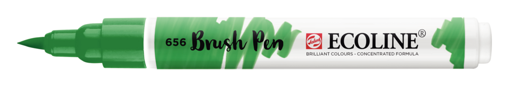 Woudgroen Ecoline Brushpen van Talens Kleur 656