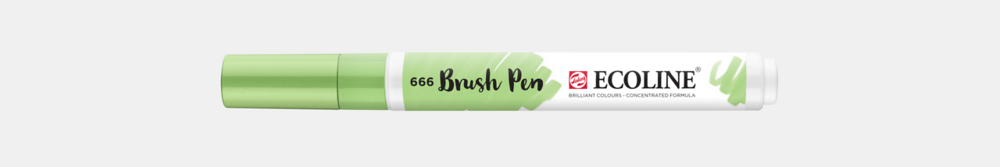 Pastelgroen Ecoline Brushpen van Talens Kleur 666