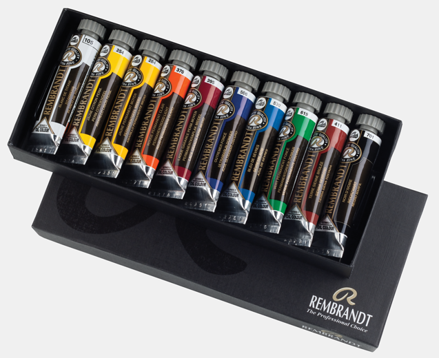 10 x 15 ML Basis set Rembrandt Olieverf Royal Talens Set 310