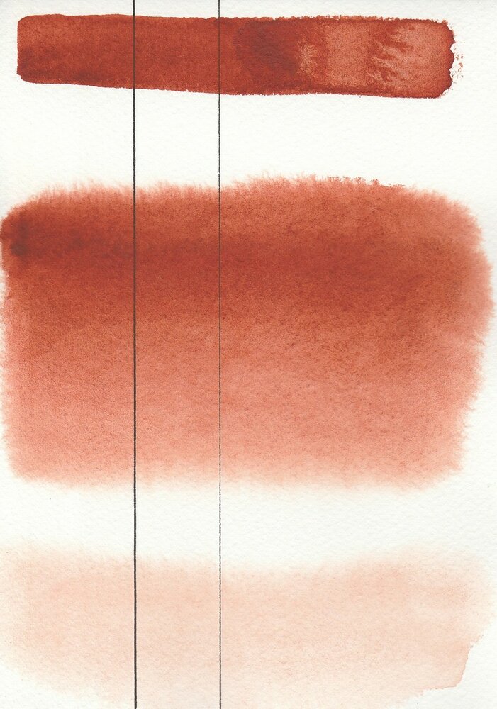 Pompeii Red Aquarius Heel napje Aquarelverf van Roman Szmal Kleur 117