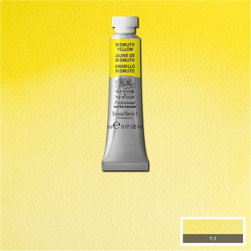 Bismuth Yellow (S3) Professioneel Aquarelverf van Winsor &amp; Newton 5 ml Kleur 025