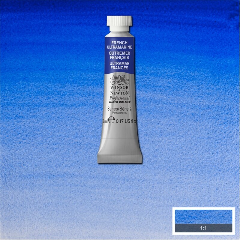 French Ultramarine (S2) Professioneel Aquarelverf van Winsor &amp; Newton 5 ml Kleur 263