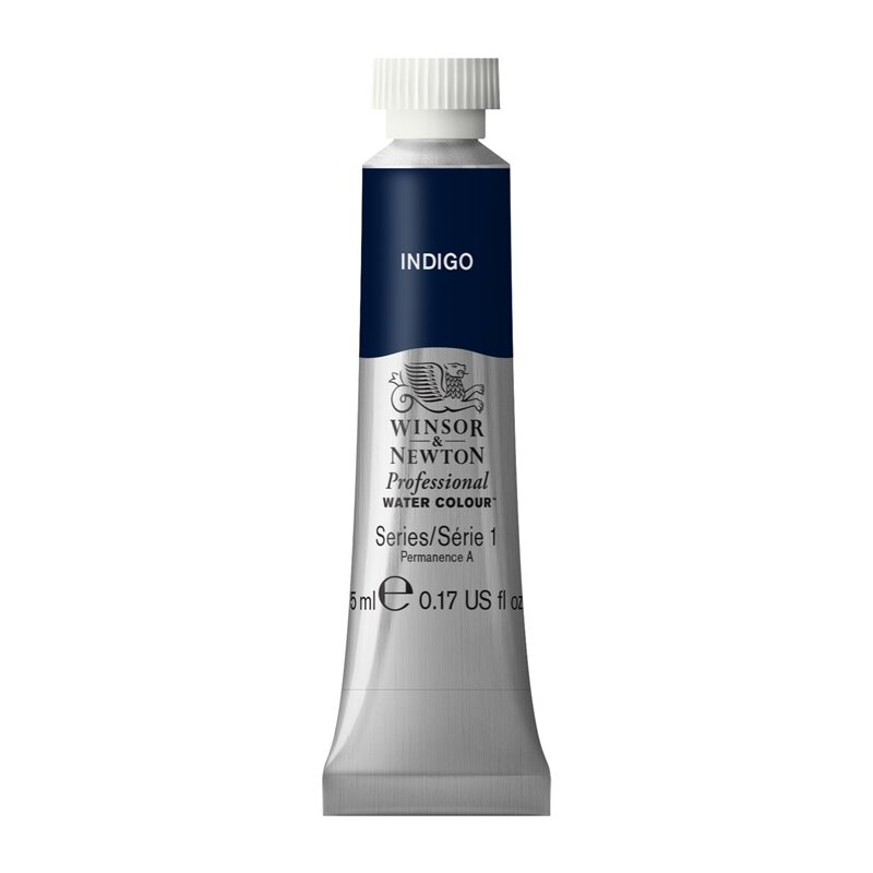 Indigo (S1) Professioneel Aquarelverf van Winsor &amp; Newton 5 ml Kleur 322