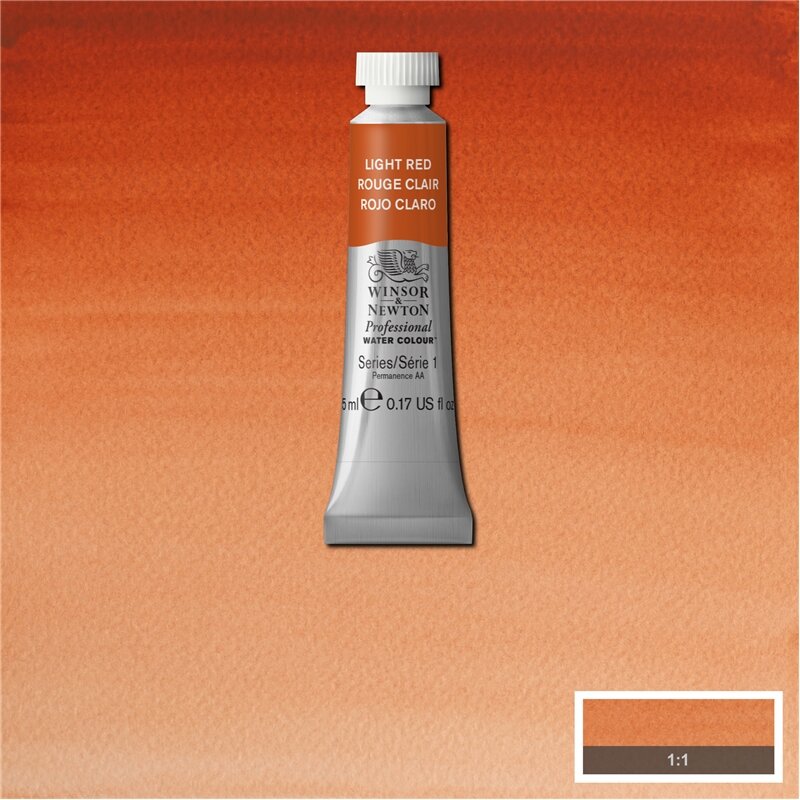 Light Red (S1) Professioneel Aquarelverf van Winsor &amp; Newton 5 ml Kleur 362