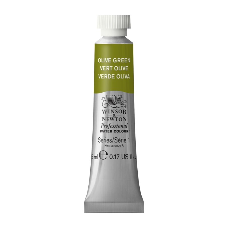 Olive Green (S1) Professioneel Aquarelverf van Winsor &amp; Newton 5 ml Kleur 447