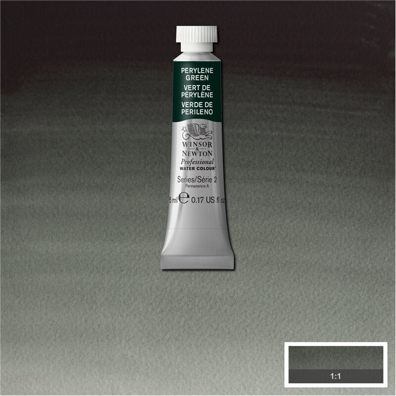 Perylene Green (S2) Professioneel Aquarelverf van Winsor &amp; Newton 5 ml Kleur 460