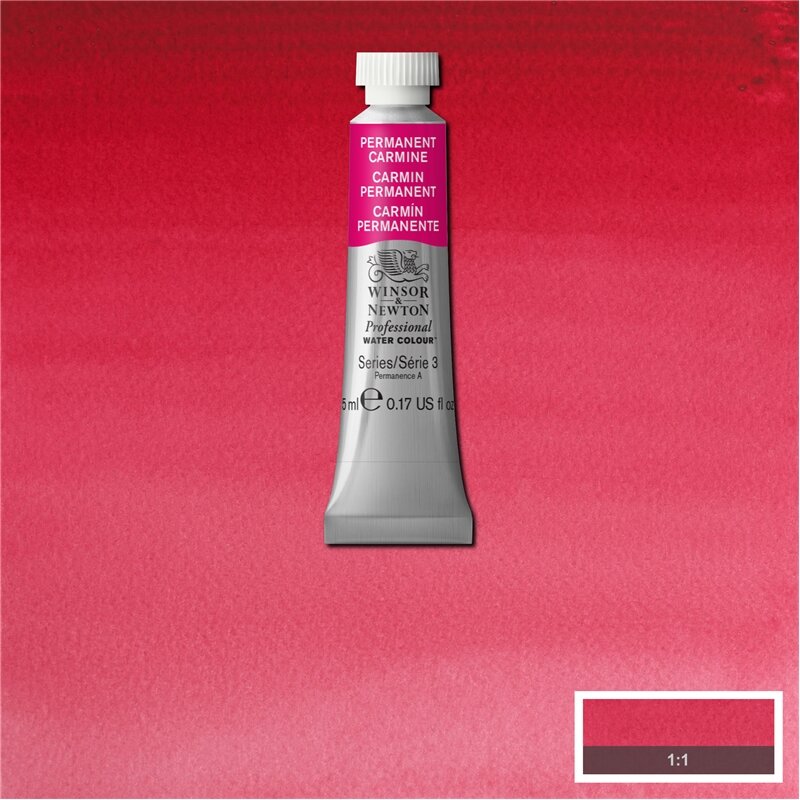 Permanent Carmine (S3) Professioneel Aquarelverf van Winsor &amp; Newton 5 ml Kleur 479