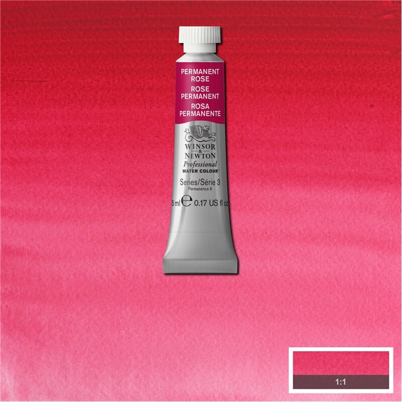 Permanent Rose (S3) Professioneel Aquarelverf van Winsor &amp; Newton 5 ml Kleur 502