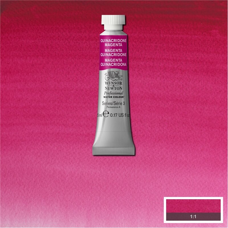 Quinacridone Magenta (S3) Professioneel Aquarelverf van Winsor &amp; Newton 5 ml Kleur 545