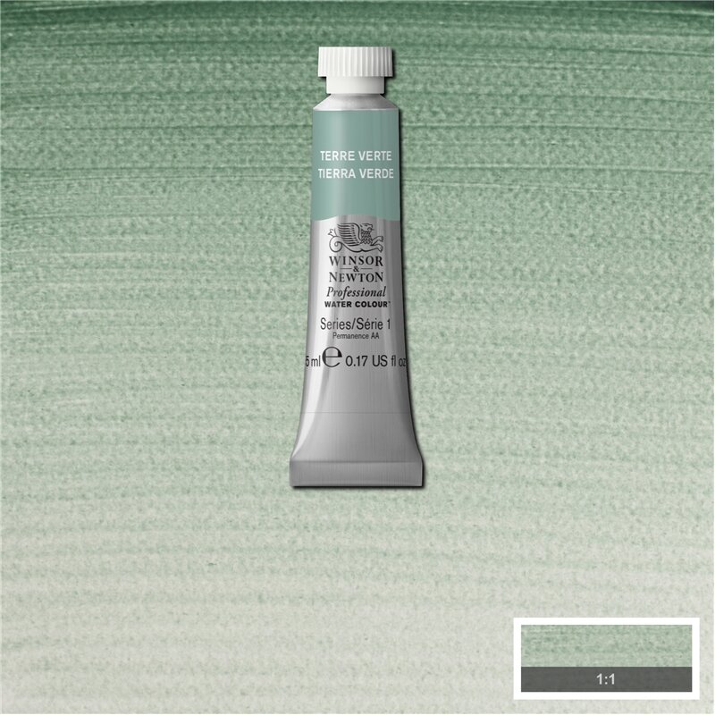 Terre Verte (S1) Professioneel Aquarelverf van Winsor &amp; Newton 5 ml Kleur 637