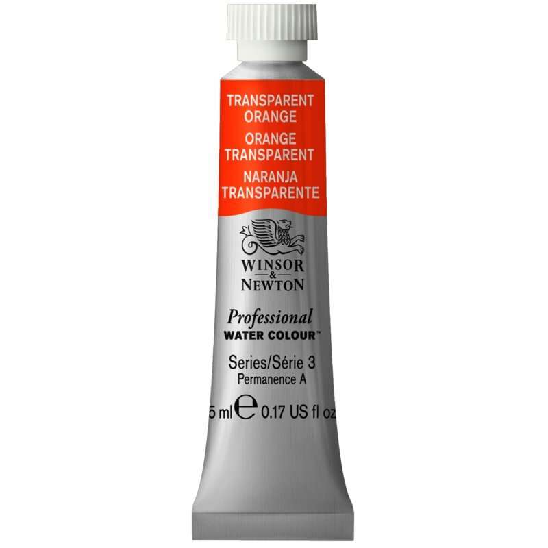 Transparent Orange (S3) Professional Watercolour van Winsor &amp; Newton 5 ml Kleur 650