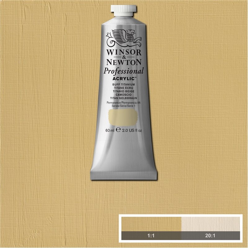 Buff Titanium Professional Acrylic Winsor &amp; Newton 60 ml Kleur 060
