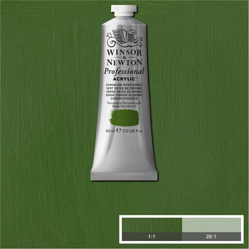 Chromium Oxide Green Professional Acrylic Winsor &amp; Newton 60 ml Kleur 162