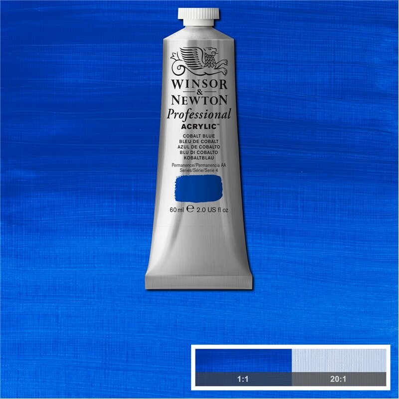 Cobalt Blue Professional Acrylic Winsor &amp; Newton 60 ml Kleur 178